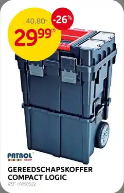 BricoPlanit Gereedschapskoffer compact logic aanbieding