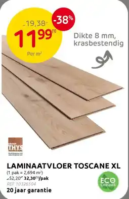 BricoPlanit Laminaatvloer toscane XL aanbieding