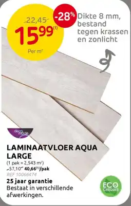 BricoPlanit Laminaatvloer aqua large aanbieding