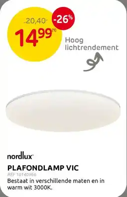 BricoPlanit Nordlux plafondlamp VIC aanbieding