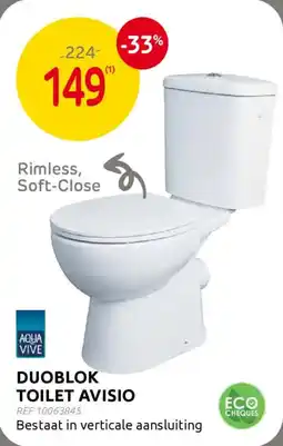 BricoPlanit Duoblok toilet avisio aanbieding