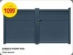 BricoPlanit Dubbele poort nisa aanbieding