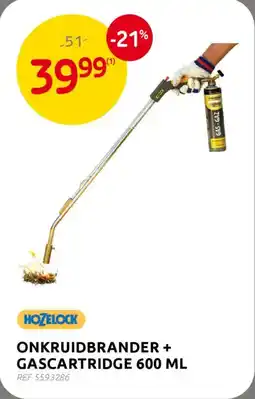 BricoPlanit Onkruidbrander + gascartridge aanbieding