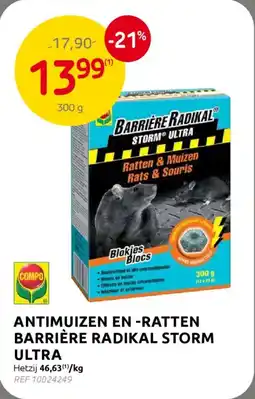 BricoPlanit Antimuizen en -ratten barrière radikal storm ultra aanbieding
