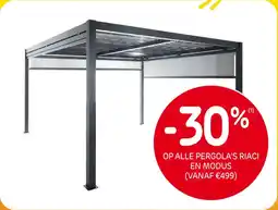 BricoPlanit Op alle pergola's riaci en modus aanbieding