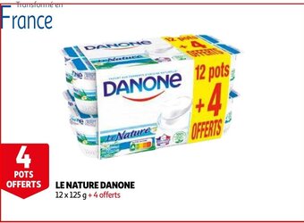 Auchan Le nature danone 12 x 125g aanbieding