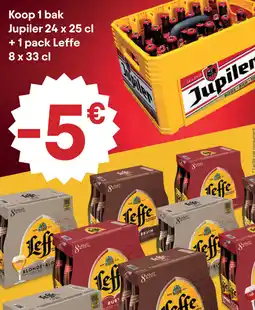 Prik en Tik Jupiler koop 1 bak + Leffe 1 pack aanbieding