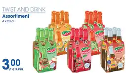 Prik en Tik Twist and drink assortiment aanbieding