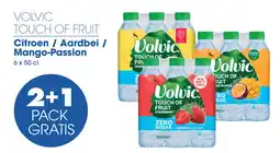 Prik en Tik Volvic touch of fruit Citroen / Aardbei / Mango-Passion aanbieding