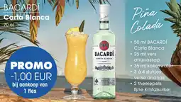 Prik en Tik Bacardi carta blanca aanbieding
