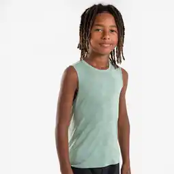 Decathlon Naadloze hardlooptop voor kinderen 900 Light zachtgroen aanbieding