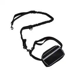 Decathlon Loopband met hond van het type canicross met afneembare tas aanbieding