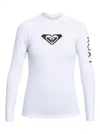Decathlon Langärmliger Rashguard WHOLE HEARTED Weiss Dames aanbieding