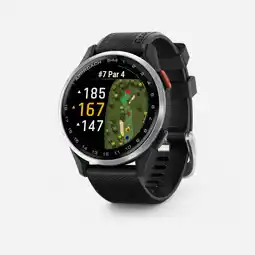 Decathlon Golfhorloge met gps S44 zwart zilver aanbieding
