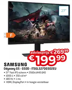 Exellent Samsung Odyssey G5-G50D - ITSGLS27DG502EU aanbieding