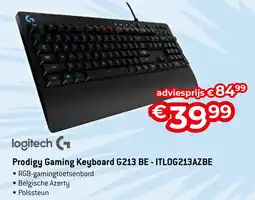 Exellent logitech Prodigy Gaming Keyboard G213 BE - ITLOG213AZBE aanbieding