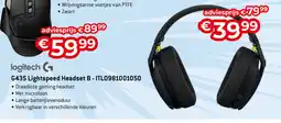 Exellent logitech G435 Lightspeed Headset B - ITL0981001050 aanbieding