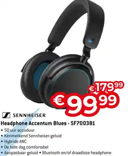 Exellent Sennheiser Headphone Accentum Blues - SF700381 aanbieding