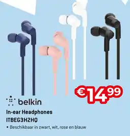 Exellent Belkin In-ear Headphones ITBEG3H2HQ aanbieding