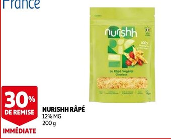 Auchan Nurishh rape 200g aanbieding