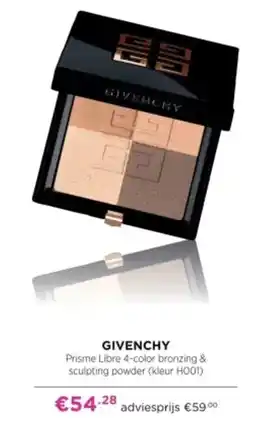 ICI PARIS XL Givenchy Prisme Libre 4-color bronzing & sculpting powder aanbieding