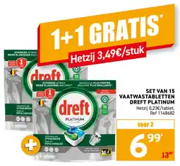 Trafic Vaatwastabletten Dreft Platinum aanbieding