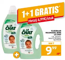 Trafic Vloeibaar Wasmiddel Bebe Le Chat aanbieding