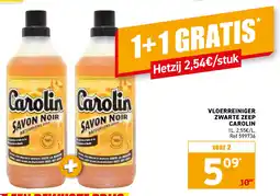 Trafic Vloerreiniger zwarte zeep carolin aanbieding