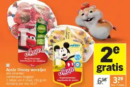 Albert Heijn Aoste Disney worstjes aanbieding