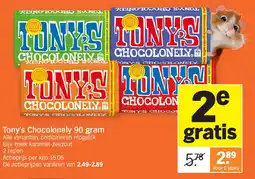 Albert Heijn Tony's Chocolonely 90 gram aanbieding