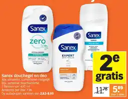 Albert Heijn Sanex douchegel en deo aanbieding