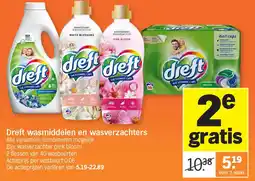 Albert Heijn Dreft wasmiddelen en wasverzachters aanbieding