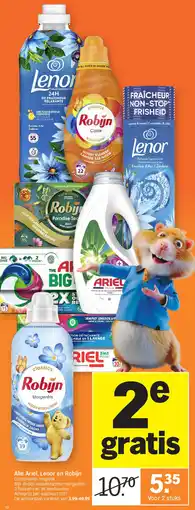 Albert Heijn Alle Ariel, Lenor en Robijn aanbieding