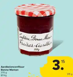 Carrefour Aardbeienconfi tuur Bonne Maman aanbieding