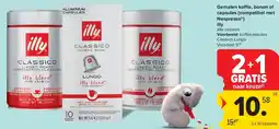 Carrefour Gemalen ko e, bonen of capsules (compatibel met Nespresso ) illy aanbieding