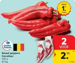 Carrefour Sweet peppers Carrefour aanbieding