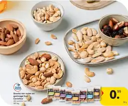 Carrefour Snacks van noten en gedroogd fruit Carrefour aanbieding