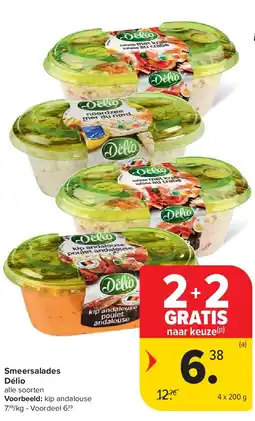Carrefour Smeersalades Délio aanbieding