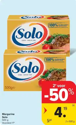 Carrefour Margarine Solo aanbieding