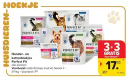 Carrefour Honden- en kattenbrokjes Perfect Fit aanbieding