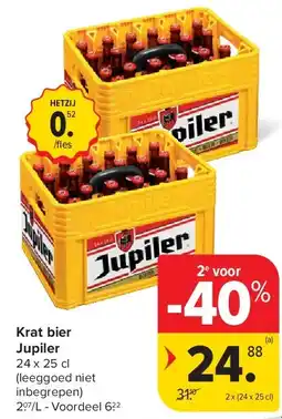 Carrefour Krat bier Jupiler aanbieding