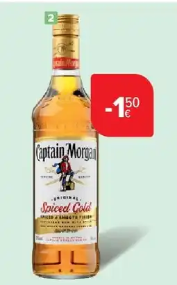 Carrefour Rum Original Spiced Gold Captain Morgan aanbieding