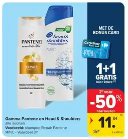 Carrefour Gamma Pantene en Head & Shoulders aanbieding