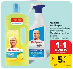 Carrefour Gamma Mr. Proper aanbieding