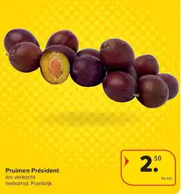 Carrefour Pruimen Président aanbieding