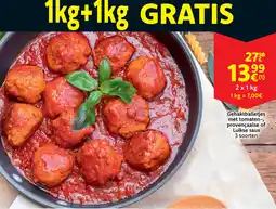 Cora Gehaktballetjes met tomaten, provençaalse of Luikse saus aanbieding
