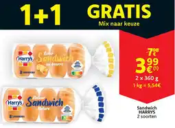 Cora Harrys Sandwich aanbieding