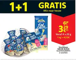Cora Vache bleue schtroumpfs smeltkaas aanbieding