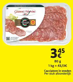 Cora Cacciatore in sneden aanbieding