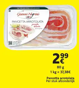 Cora Pancetta arrotolata aanbieding
